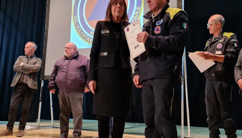 Il “grazie” della Protezione Civile ai volontari, sempre in prima linea durante le emergenze