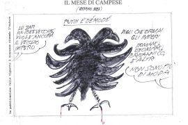 Le vignette di gennaio firmate dall’artista valenzano Ezio Campese