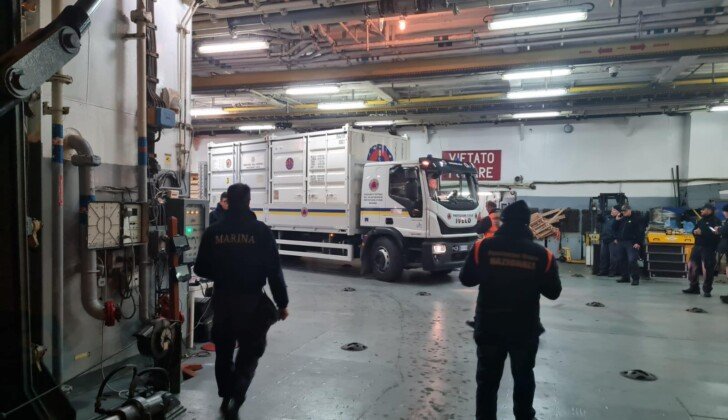 Missione in Turchia della Protezione Civile: i volontari pronti a imbarcarsi sulla nave della Marina