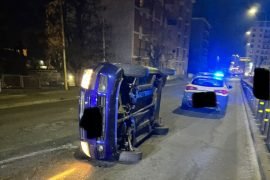 Nuovo incidente sul cavalcavia di Alessandria: auto ribaltata, nessun ferito