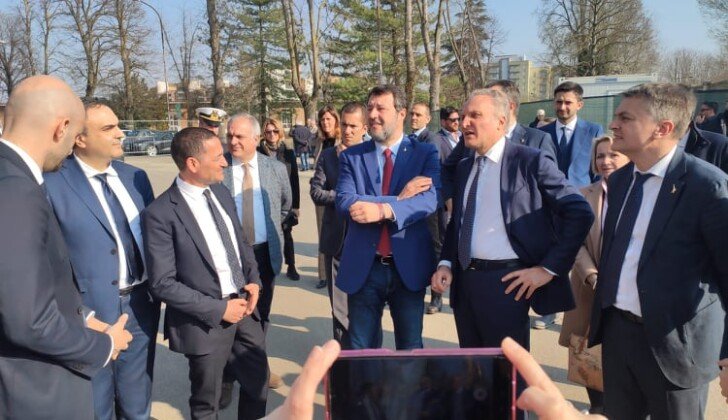 Sopralluogo del Ministro Salvini allo scalo merci di Alessandria