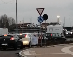 Lunghe code verso Alessandria a causa dei lavori sul ponte Tiziano