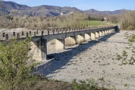 Siccità in provincia di Alessandria: le impressionanti foto del torrente Borbera