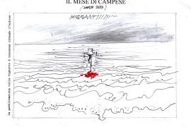 Le vignette di marzo firmate dall’artista valenzano Ezio Campese