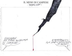 Le vignette di febbraio firmate dall’artista valenzano Ezio Campese