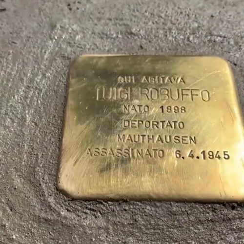 Una pietra di inciampo a Castelletto per ricordare Luigi Robuffo, che non rimase in silenzio