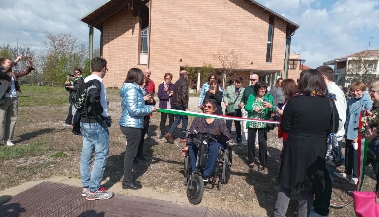 Ad Alessandria inaugurata la pista del Bosco del Sole, accessibile alle persone con disabilità