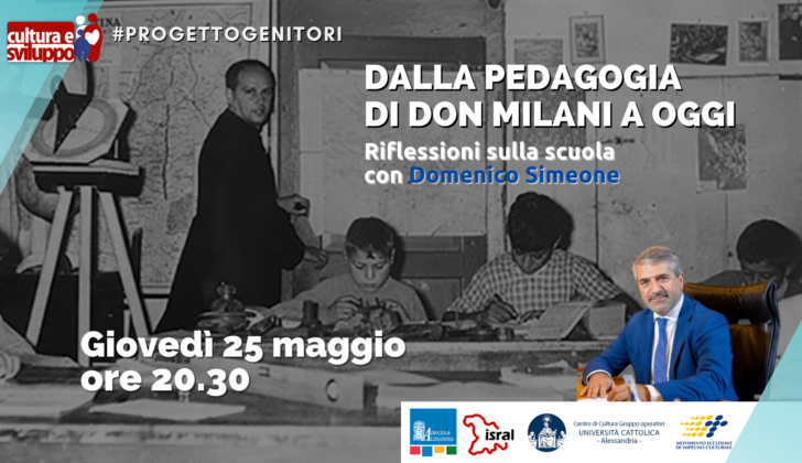 Il 25 maggio a Cultura e Sviluppo riflessioni sulla scuola con Domenico Simeoni