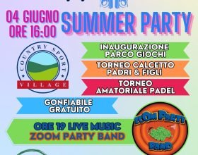 Domenica 4 giugno “Summer Party” al Country Sport Village di Mirabello Monferrato
