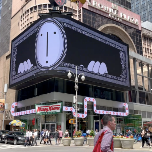 L’artista alessandrino Gastini si affaccia su Times Square con “Tempore”