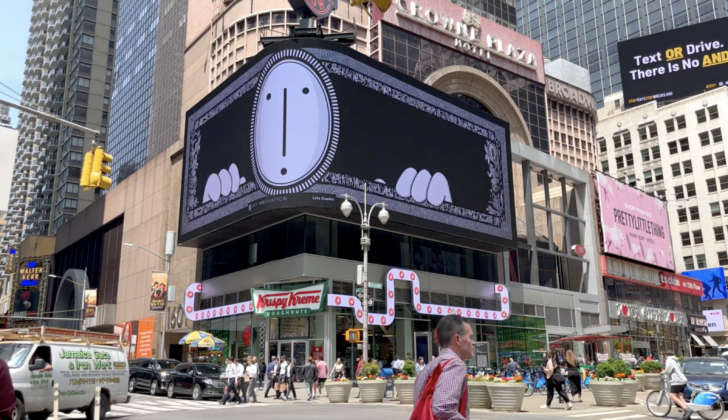 L’artista alessandrino Gastini si affaccia su Times Square con “Tempore”