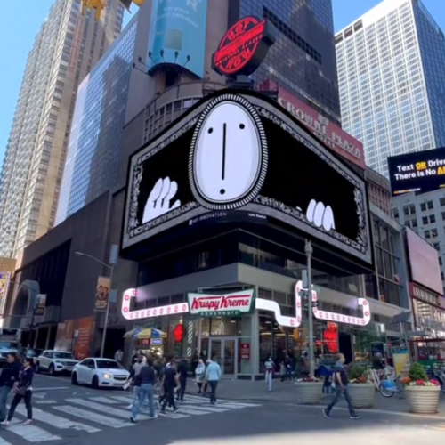 Il video completo dell’opera di Lele Gastini a Times Square