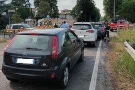 Incidente tra tre mezzi in strada Forlanini ad Alessandria
