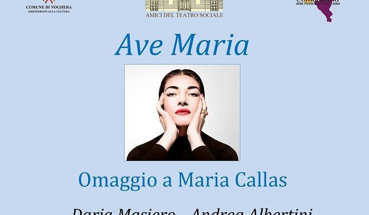 Il 27 maggio a Voghera lo spettacolo “Ave Maria. Omaggio a Maria Callas”