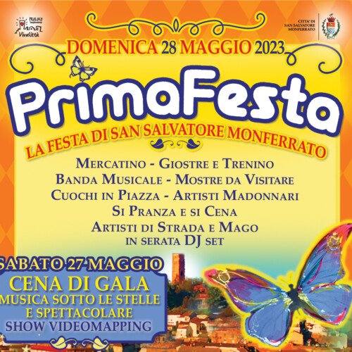 Il 27 e il 28 maggio “PrimaFesta” a San Salvatore con la cena di gala, i cuochi in piazza, musica e lo spettacolo di luci