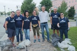 Ad Alessandria nuova raccolta rifiuti dei volontari di Plastic Free: i complimenti del sindaco Abonante