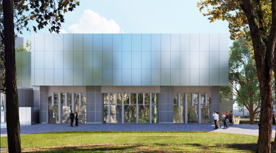 Nuovo teatro di Alessandria con pannelli di alluminio che richiamano i colori del cielo: fine lavori tra tre anni