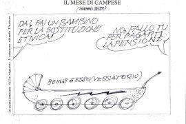 Le vignette di maggio firmate dall’artista valenzano Ezio Campese