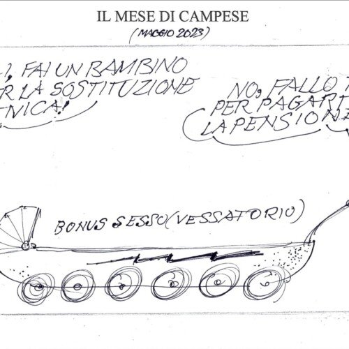 Le vignette di maggio firmate dall’artista valenzano Ezio Campese