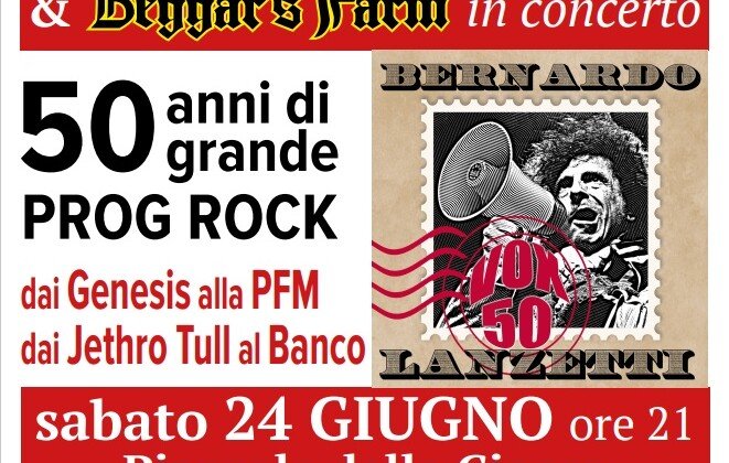 Il 24 giugno a Cassine Bernardo Lanzetti e la Beggar’s Farm fanno rivivere 50 anni di Prog Rock