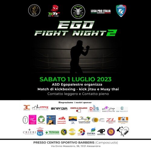 Sabato 1° luglio la “Ego Fight Night”, l’evento dedicato agli sport da combattimento targato Egopalestre