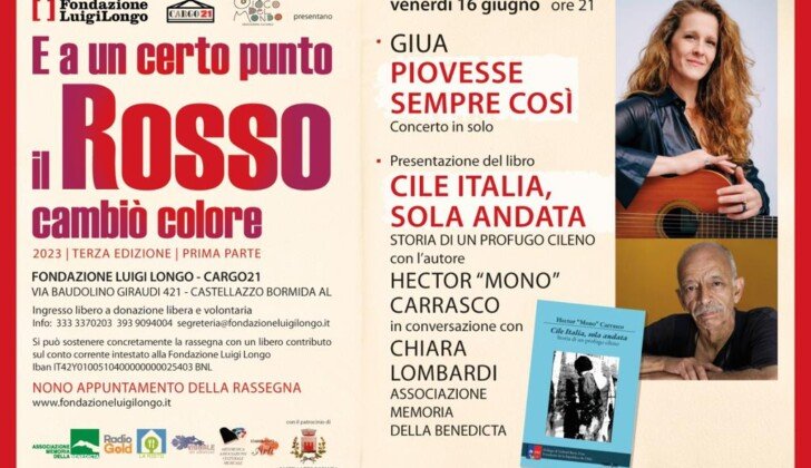 Il 16 giugno alla Fondazione Longo la musica di Giua e il libro di Hector “Mono” Carrasco