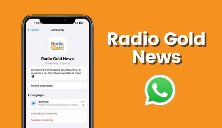 È attiva la Community WhatsApp “Radio Gold News”: come iscriversi per restare sempre informati