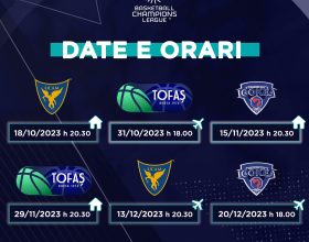 Bertram Derthona: il calendario della Basketball Champions League. Via il 18 ottobre in casa contro Murcia