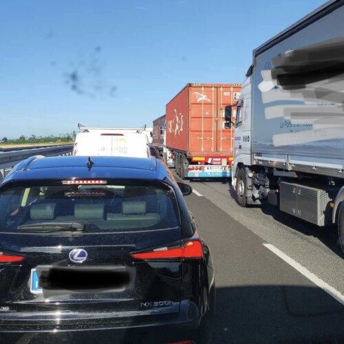 Incidente sulla A21: autostrada bloccata verso Felizzano