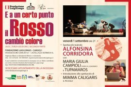 Alla Fondazione Longo il 1° settembre lo spettacolo “Alfonsina Corridora”