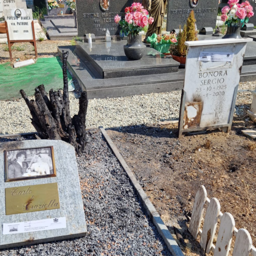 Il caldo innesca le fiamme su due tombe del cimitero: “Servono più cure e investimenti”