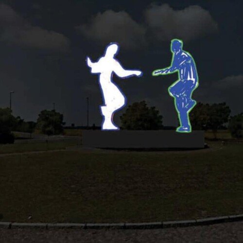 Polemiche su scultura luminosa alla rotonda Solvay: l’opera decisa nel 2022. Ecco cosa rappresenta