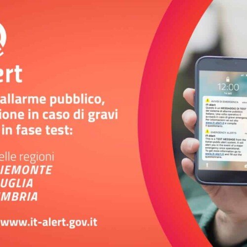 Giovedì alle 12 il test del nuovo sistema di allarme pubblico su tutti i cellulari del Piemonte