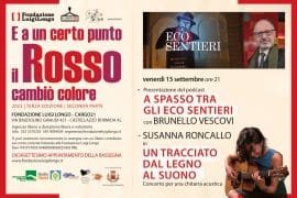Il 15 settembre alla Fondazione Longo il podcast di Brunello Vescovi e la musica di Susanna Roncallo