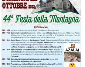 Domenica 1° ottobre torna la Festa della Montagna a Fabbrica Curone