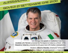 Il 21 settembre l’astronauta Paolo Nespoli ad Alessandria al fianco della Fondazione Italiana Linfomi