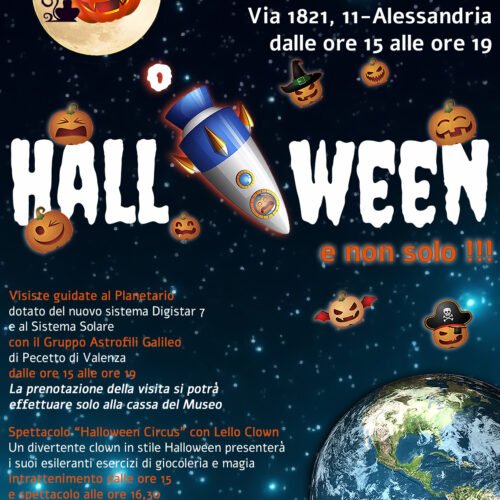 Domenica “tutti in maschera” al Museo delle Scienze di Alessandria per festeggiare Halloween e andare alla scoperta dell’universo