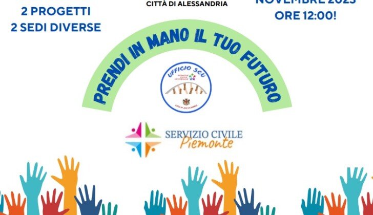“Prendi in mano il tuo futuro”: le proposte dell’Ufficio Servizio Civile di Alessandria