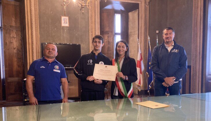 Il Comune di Alessandria premia gli sportivi Matteo Testardini, Giada Lopez e l’Atletico Judo