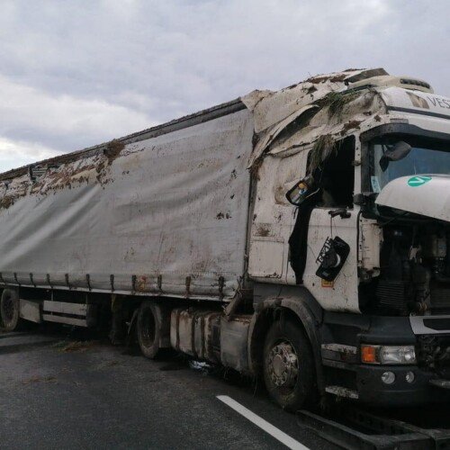Si ribalta un camion a Casale: nessuna conseguenza per l’autista