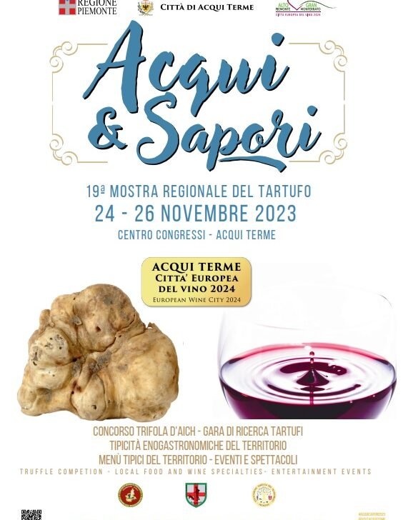 Dal 24 al 26 novembre la nuova edizione di “Acqui & Sapori – Mostra Regionale del Tartufo”
