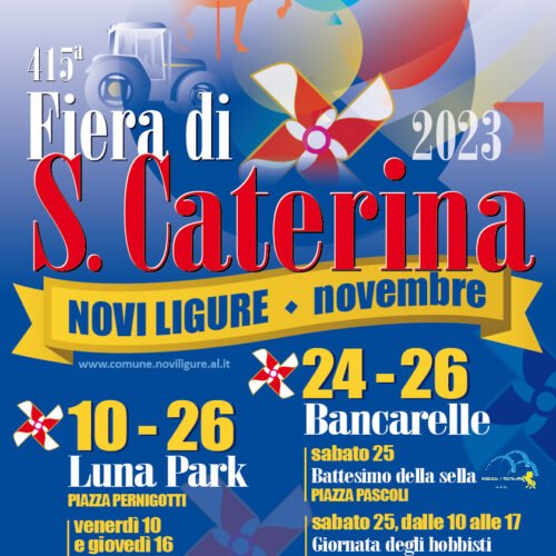 Dal 24 al 26 novembre la Fiera di Santa Caterina a Novi Ligure