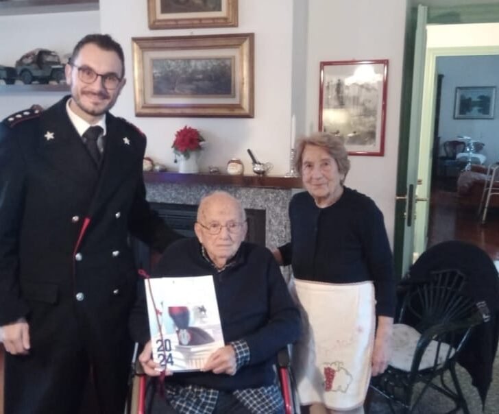 Gli auguri dei Carabinieri a Bruno per i suoi 103 anni