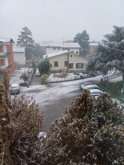Le immagini della neve in provincia di Alessandria