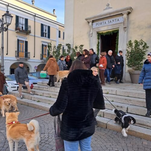A Valenza si ripete la tradizione degli animali benedetti davanti al Duomo