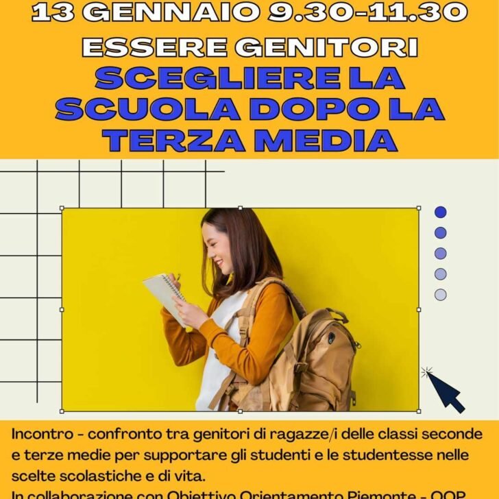 Orientamento dei giovani: al Centro Don Bosco Alessandria due appuntamenti per genitori e insegnanti