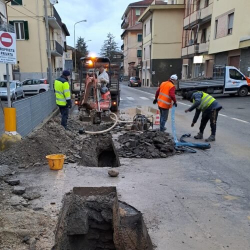 A Ovada individuata la perdita d’acqua, sindaco: “A fine pomeriggio il riavvio del servizio”