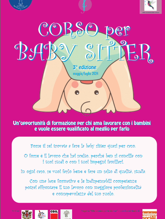 Corso per baby sitter: iscrizioni aperte fino al 30 aprile