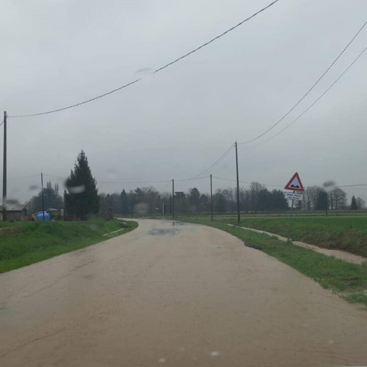 Maltempo in provincia di Alessandria: alcune strade allagate