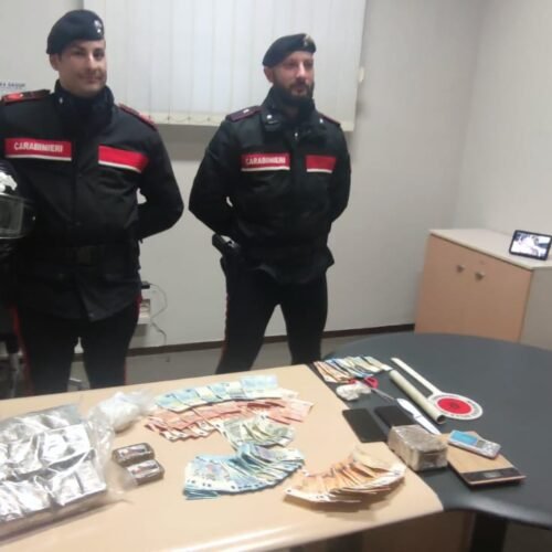 In manette spacciatore a Voghera. Carabinieri sequestrano quasi 4 kg di hashish e più di 200 grammi di cocaina